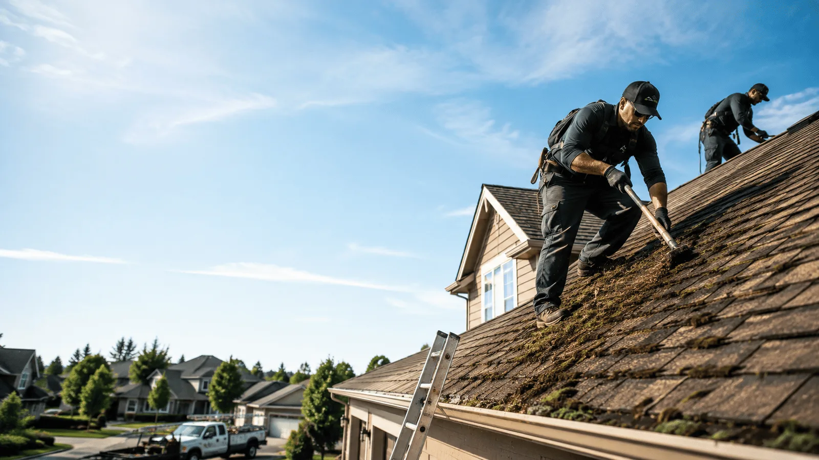 Roof Moss Removal in Blooming Grove, TX near me